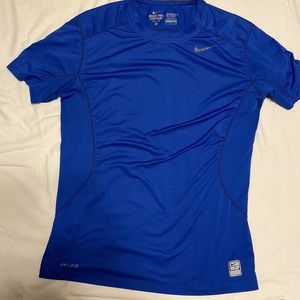NIKE PRO COMBAT DRI-FIT SIZE M BLUE COLOR